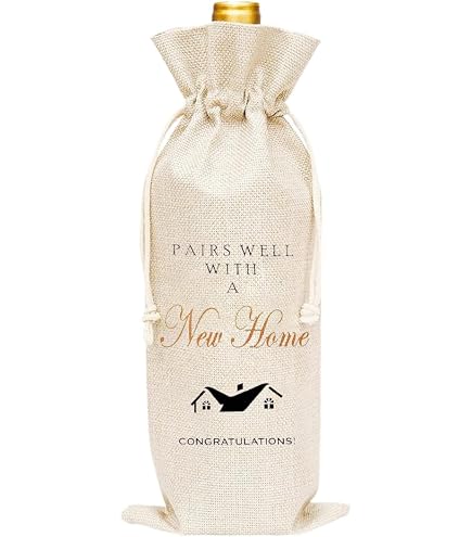 LAGZDFC Reusable Linen Wine Bag - Wedding Champagne Gift Wrap For Couples, Bridal Shower Favor - View #9
