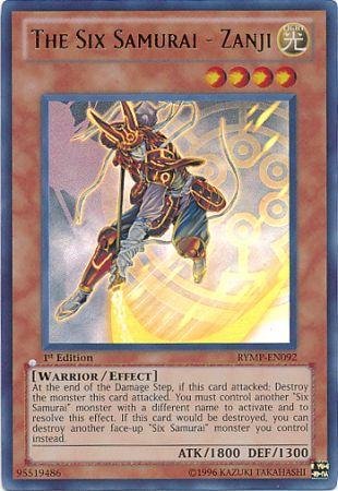 Yu-Gi-Oh! - The Six Samurai - Zanji (RYMP-EN092) - Ra Yellow Mega-Pack - 1st Edition - Ultra Rare