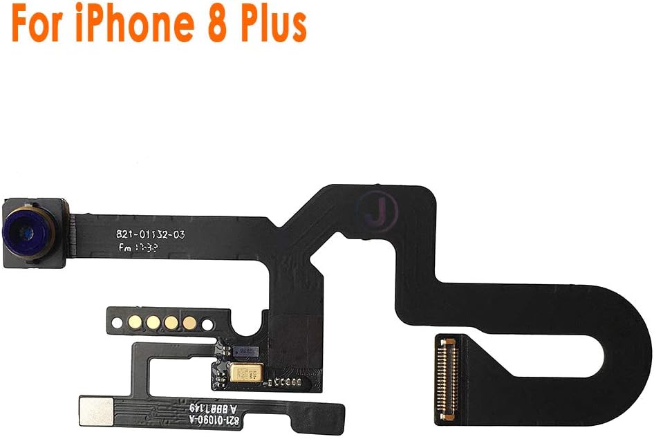 Johncase New OEM 7MP Front Facing Camera Module w/Proximity Sensor + Microphone Flex Cable Replacement Part Compatible for iPhone 8 Plus (All Carriers)