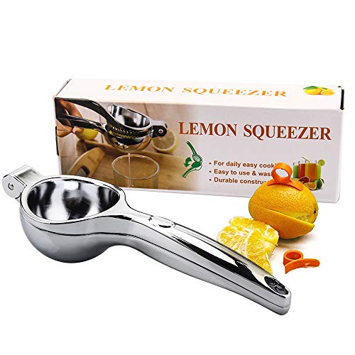 OneBom Lemon Juicer, Stainless Steel Lemon Lime Squeezer Handheld Press, with 2 Orange Peelers,Premium Long Lasting Citrus Juicer - Thumbnail 6
