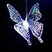 Yeyo Butterfly Color Changing Solar Light Wind Chimes LED Multi-Color Solar Mobiles Wind Spinner Night Light
