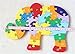 HIPGCC Wooden Jigsaw Puzzles Winding Elephant Toys Game Children Letter Numbers Preschool Puzzles Educational Toys for Toddler/Little Kid/Big Kid