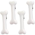 Lurrose 4pcs Dog Bone Hairpins Halloween Christmas Decorative Hair Clips Glowing Cosplay Costume Hair Accessories, As Shown, 