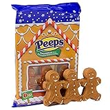 Peeps Gingerbread Flavored Marshmallow Gingerbread Men Christmas Candy, 6 Count, Pack of 3