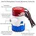 Goplus Electric Bilge Pump 12V Marine Boat Yacht Submersible (500 GPH with 3/4
