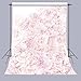 FUERMOR Blooming Roses Floral Wall Photography Backdrop Art Studio 5x7ft Pink Flowers Photo Background A201