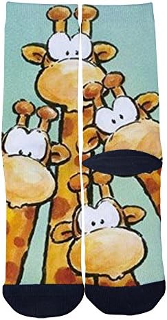 VariClouds Men's Women's Custom 4 Girraffes Creative Casual Fashion Crew Socks