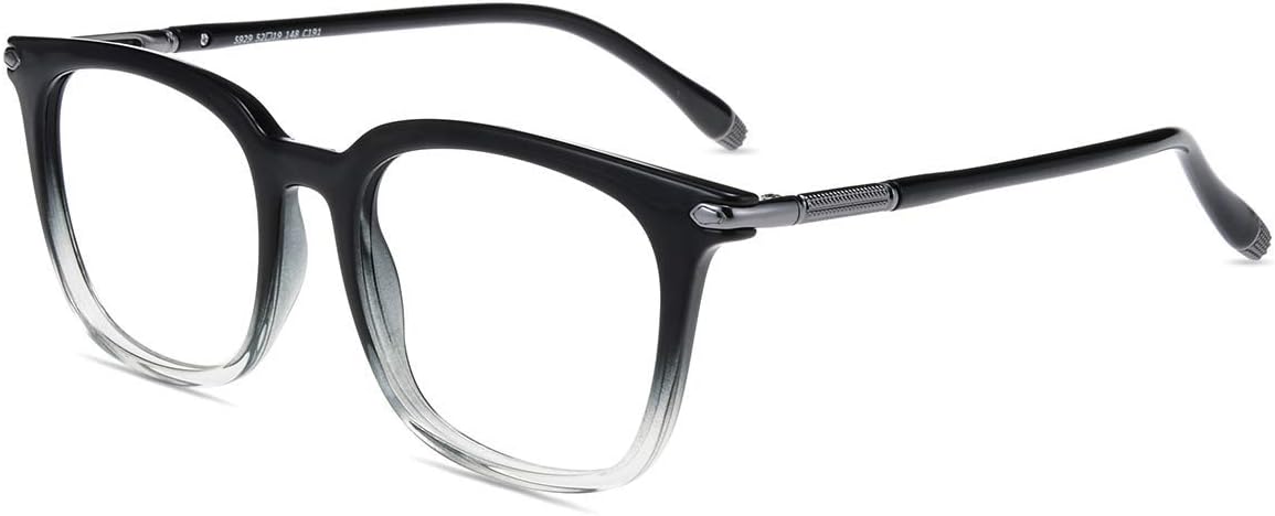 Firmoo Blue Light Blocking Computer Glasses for Women Men, Anti Blue Light Computer Glasses for Eye Protection, Square Tortoise Non Presription Glasses Lightweight