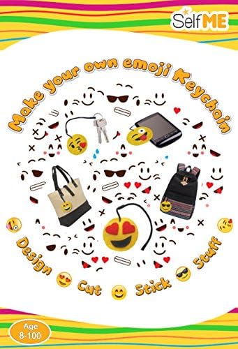 Make your own emoji keychain, craft kit for kids, gifts, parties, birthdays, SelfMe