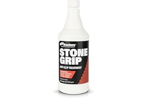SLIP DOCTORS Stone Grip Industrial (Quart) Non-Slip Floor Treatment for Tile and Stone to Prevent Slippery Floors. Indoor/Outdoor, Residential/Commercial, Works in Minutes for Increased Traction