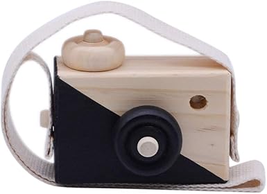 wooden baby camera