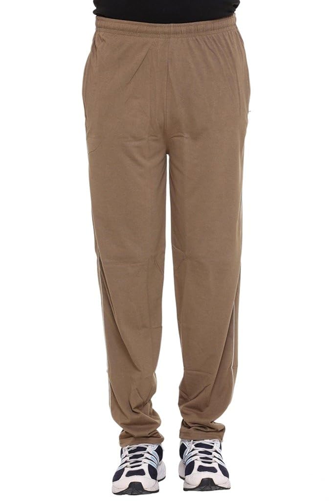 colors & blends -mouse color- cotton blended track pants with zipper pockets- size m