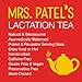 Mrs. Patel's Lactation Tea, Chai Spice Blend, Rich & Sweet, For Breastfeeding and Pumping Moms, Drink Iced or Hot, Caffeine Free, Gluten Free, Dairy Free, Fenugreek Free (14 Large Tea Bags)