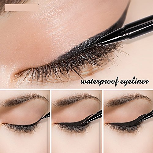 image for Docolor Waterproof Lasting Liquid Eyeliner, Slim Black Eye liner Makeu