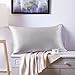 Ravmix Silk Pillow Cases with Zipper, 21momme Mulberry Silk Pillowcase for Hair Skin Health, Soft Smooth Breathable Cool Pillow Cover for Beauty Sleep with Gift Box 1PC(King 20