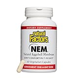 Natural Factors - NEM Natural Eggshell Membrane 500mg, Promotes Joint Comfort & Flexibility, 60 Vegetarian Capsules
