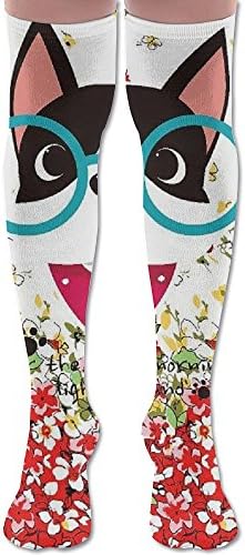 Cute Cat Wanderlust Air Travel Compression Socks For Men & Women. Guaranteed To Prevent Swelling, Pain, Edema.