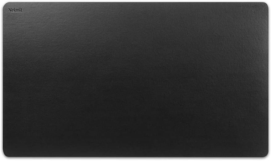 Nekmit Leather Desk Blotter Pad 36 x 20 Inches, Waterproof, Non-Slip, Black : Office Products