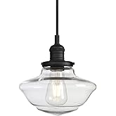 Pathson Vintage Island Pendant Light, Glass Adjustable Hanging Pendant Lamp, Modern Ceiling Chandelier for Dining Room Living