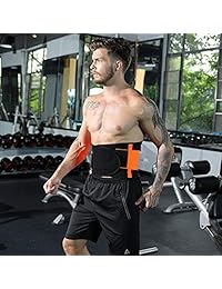 TJ Double Adjustable, Breathable Mesh Waist Trimmer Belt Weight Loss and Ab Wrap Sweat Workout SB0098AXL Waist Support