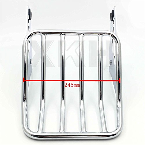 HK MOTO- Motorcycle Chrome H-D Detachables Two-Up Luggage Rack For 09-later Touring models (i.e Road King FLHR/ Road Glide FLTRX)