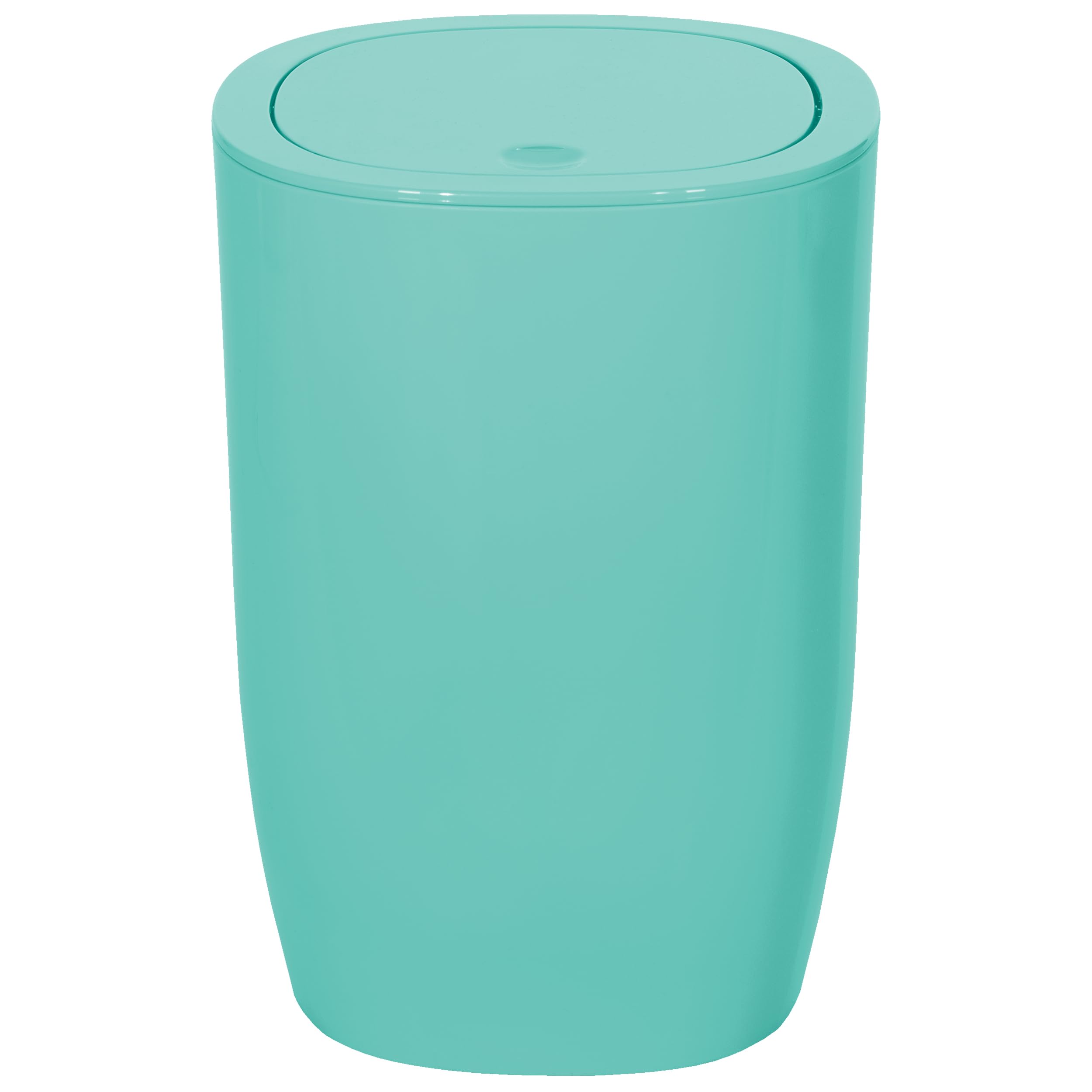 Spirella Waste Bin Bathroom Accessories, Polystyrene, 25 x 17 x 17 cm, Polystyrene, mint, 25 x 17 x 17 cm
