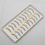 CJESLNA New 10 Pairs of Professional Makeup Hand-Made Party False Eyelashes Eye Lashes