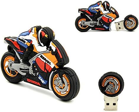 1PC Cool Motorcycle Model 8GB 16GB 32GB USB 2.0 Flash Drive Memory Stick Thumb Pen Drive (32GB)