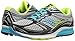 Saucony Women's Guide 9 Running Shoe, Grey/Blue/Citron, 5 M US