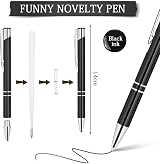AUAUY Ballpoint Pens 12 Pcs Retractable Aluminum 1 mm Black Ink view 2