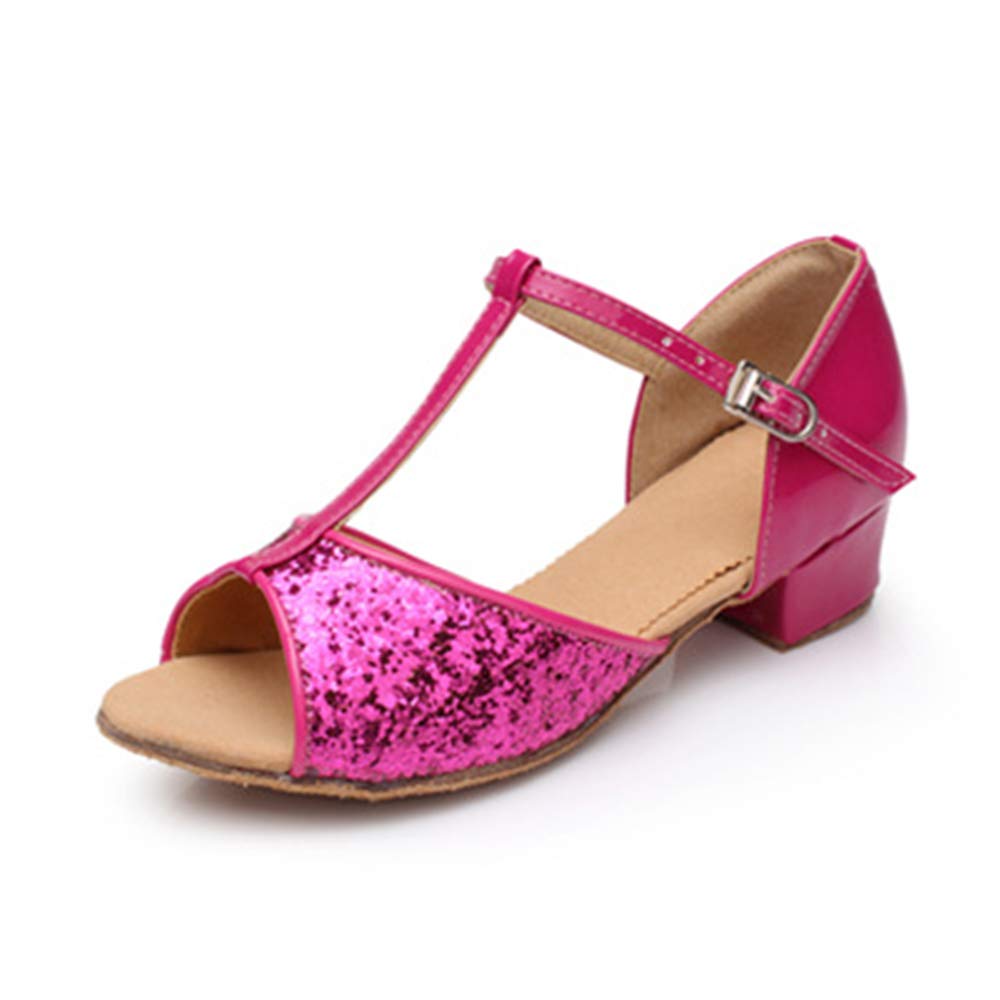 Girls Mary Jane Shoes Low Heel Party Dress Shoes for Kids