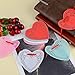 RIVCOIM Heart Doilies: Elegant Paper Crafts for Valentines 4 Inch - 100 Pcs in Red, Pink, White, Blue (25 Each) - Perfect for Creative Decorations