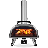 Ooni Karu 2 Pro Multi-Fuel Pizza Oven - Wood and Gas Outdoor Pizza Oven with Pizza Stone & Intergrated Thermometer, Pizza Ove