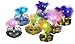 Ginzick® 12 Pack LED Mardi Gras Masquerade Party Feather LED Masks - Assorted Colors