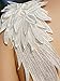 Choies Women's White Plunge V-Neck Angel Wings Open Back Skater Cami Mini Dress