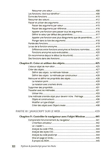 Amazon Fr Python Javascript Pour Les Nuls Megapoche Mueller John Paul Livres