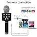Wireless Portable Karaoke Microphone - 2018 New design Instagram 5000+Likes Bluetooth Karaoke Microphone/Handheld Cellphone Karaoke Player for iPhone or Android Smartphone & PC (Black)
