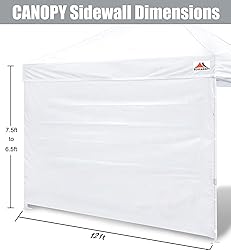 SCOCANOPY SideWall for 12x12ft Canopy Frame, 3 Pack