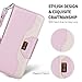 ProCase Galaxy S10 Wallet Case for Women, PU Leather Flip Folio Kickstand Case with Card Holder Wristlet Hand Strap, Folding Cover for S10 2019 -Pink