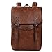 VBG VBIGER Mens PU Leather Backpack Vintage Laptop Backpack School Bookbag