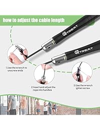 GUARD & REVIVAL TREAT Jump Rope, Speed Jump Rope with Smooth 360 Degree Spin & Precise Adjustment Design, Workout Jump Rope for Boxing, Home Gym, Cross Fitness Training