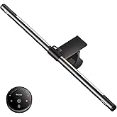 Quntis Curved Monitor Light Bar 20'', Longer & Backlight & Remote Control, Sliding Weighted Clip Fit for All Screens, Adjusta
