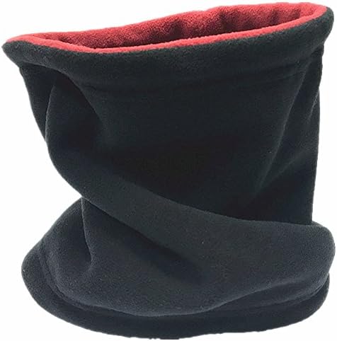 Fleece Neck Warmer 2 Layer Soft Thick Plush Fabric Winter Warmer Windproof Face Mask