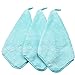 Sinland Microfiber Face Cloths For Bath Reusable Makeup Remover Cloth Ultra Soft and Absorbent Washcloths For Baby 13Inch x 13Inch Light Blue 3 Pack
