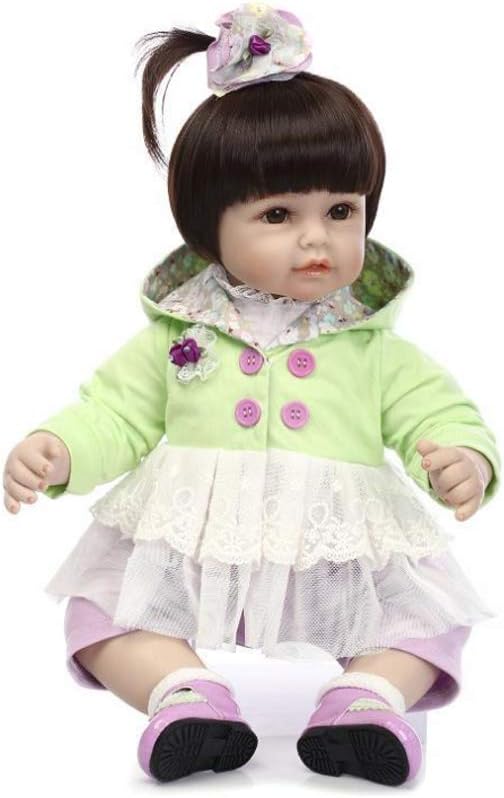 Prezzo JTYX DOLLS Realistico Reborn Bambole Bambino Carino Ragazza Bambola Morbida in Silicone con Vestiti e Accessori 50cm,Color1,50cm Offerte
