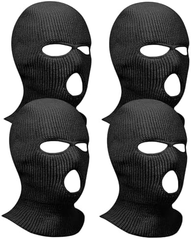 Amazon.com: TRIXES Black Balaclava - SAS Style 3 Hole Mask - Neck