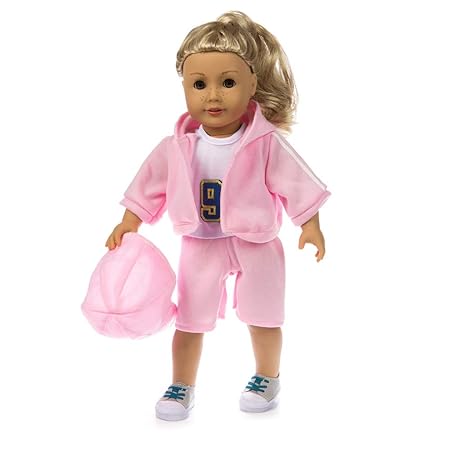 Omiky® Lifestyle Sportswear Anzug für 18 Zoll American Girl Puppe Zubehör Mädchen Spielzeug