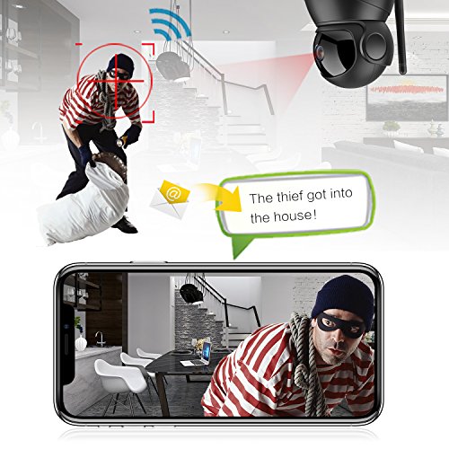 Haichendz (Pro) Home Wireless IP Camera 1080P HD WiFi Indoor Security Surveillance System Pan/Tilt Two-Way Audio & Night Vision for Baby/Elder/Pet/Nanny Monitor … (Black) - Thumbnail 5
