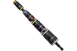 Klein Tools 32934M Impact Driver, 8-in-1 Metric Socket Set, 4 Flip Sockets with 7, 8, 10, 12, 13, 14, 15 and 17mm Nut Driver Sizes, Impact Rated 6-1/2-Inch Shaft