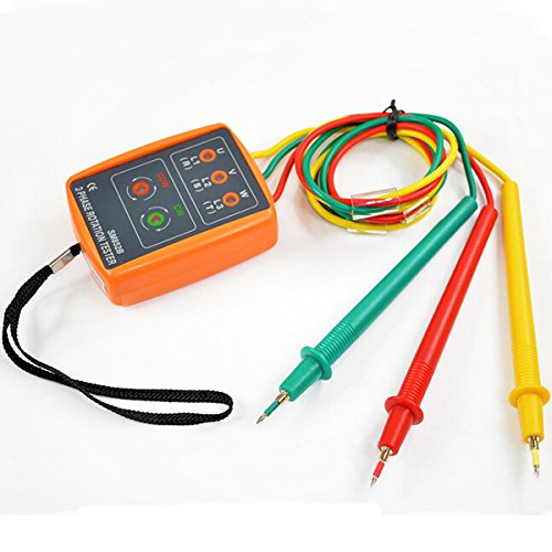 SM852B 60V-600V AC 3 Phase Rotation Tester Indicator Detector Meter Sequence Presence With LED Buzzer - Thumbnail 3